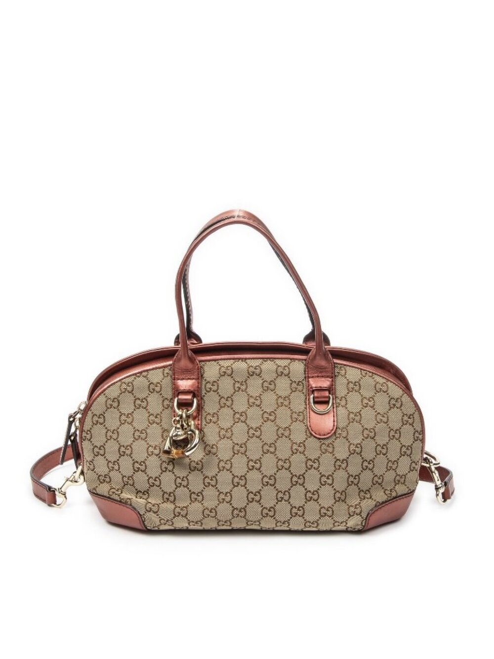 Gucci Heartbit Satchel Beige GG Canvas